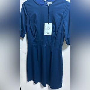 Leona Lee | Chic Navy Blue Dress | NWT | Size Large